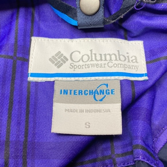 Columbia Purple Plaid Waterproof Jacket Size Small - Picture 2 of 8